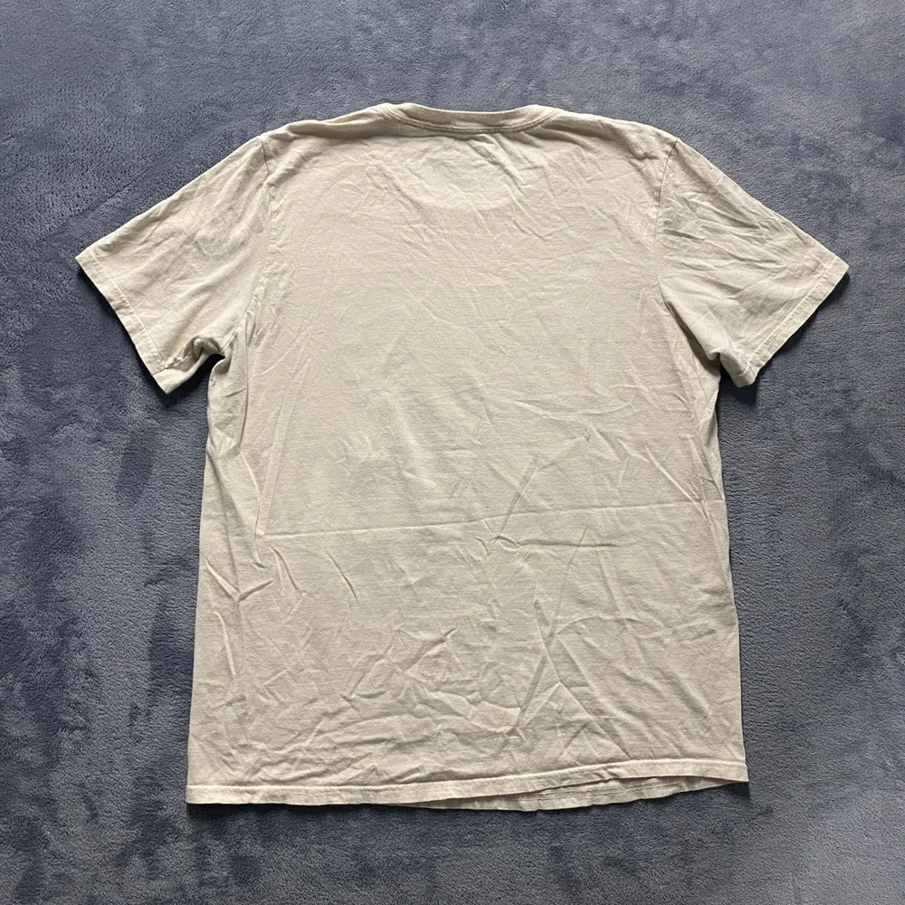 Adidas Amplifier Tee Mens Large Tan Camo Box Logo Graphic T-Shirt